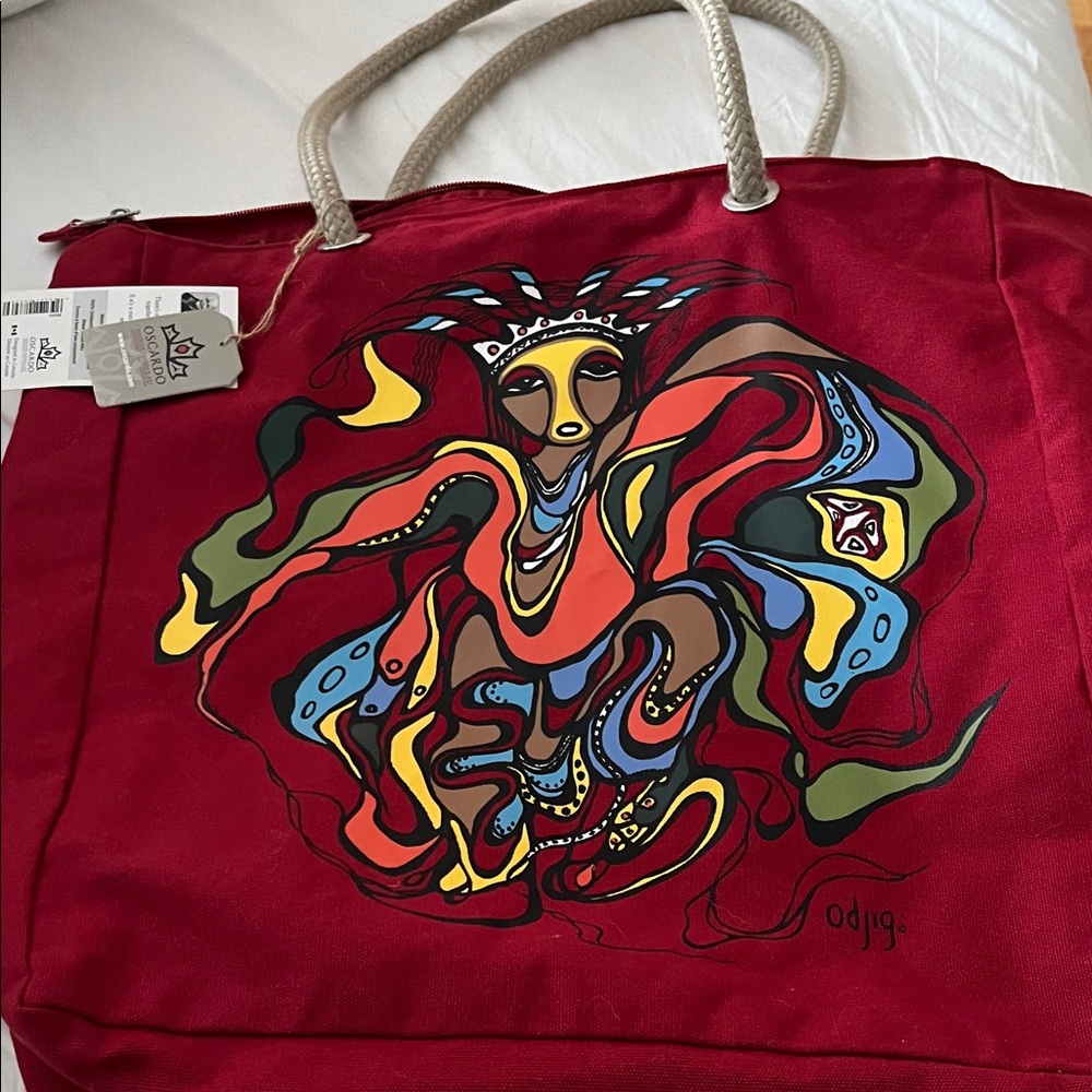 DJI Multicolor Artistic Tote Bag